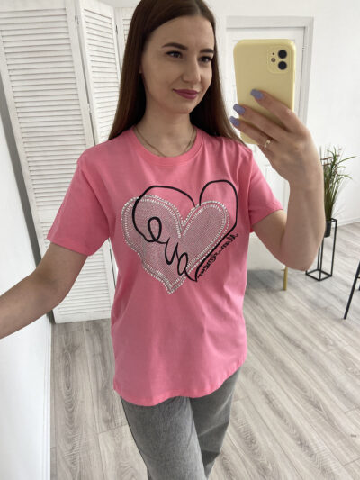 Футболка жіноча рожева Mint