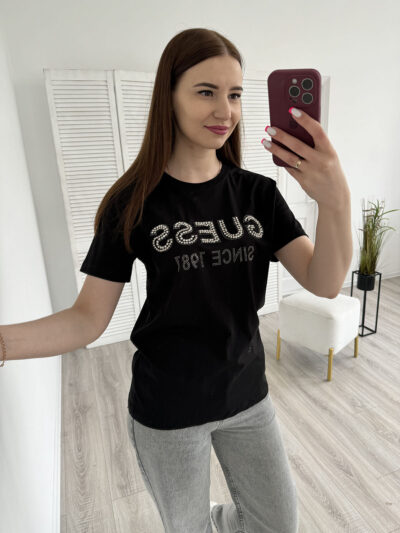 Футболка жіноча чорна Guess