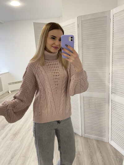 Светр жіночий з горлом Stabil в’язка