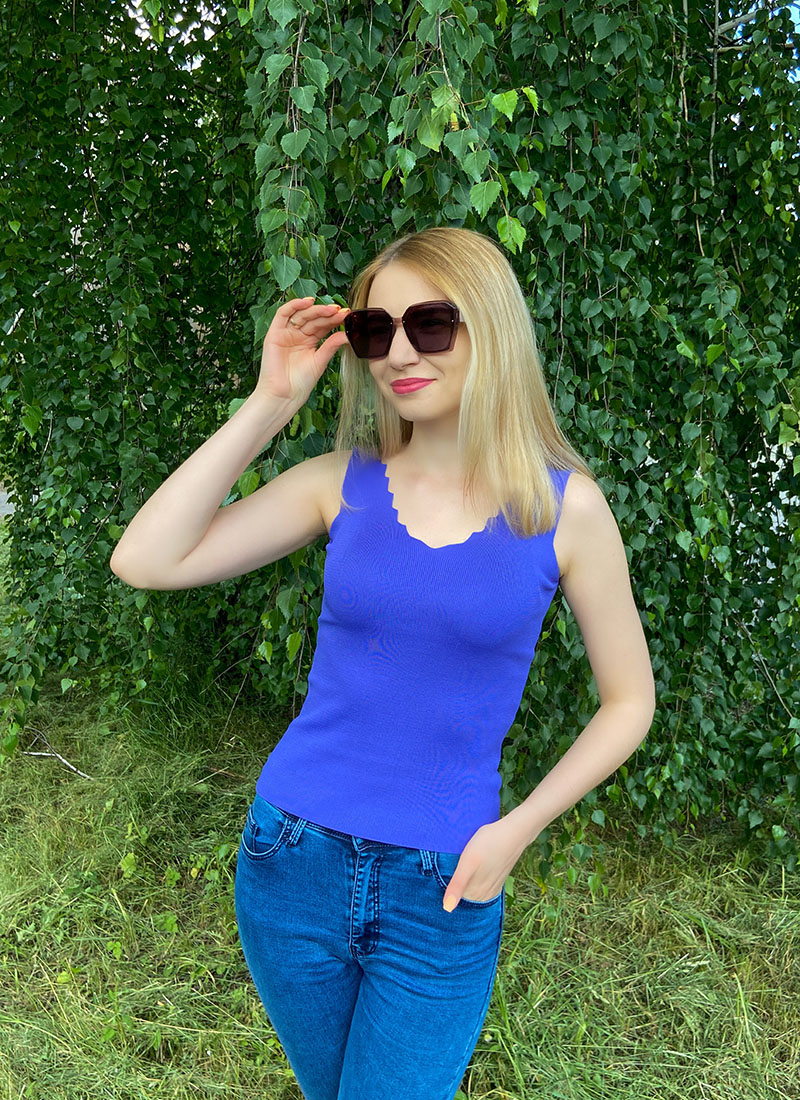 Зображення Майка жіноча синя базова Park KARON 4 Майка жіноча синя базова Park KARON 4