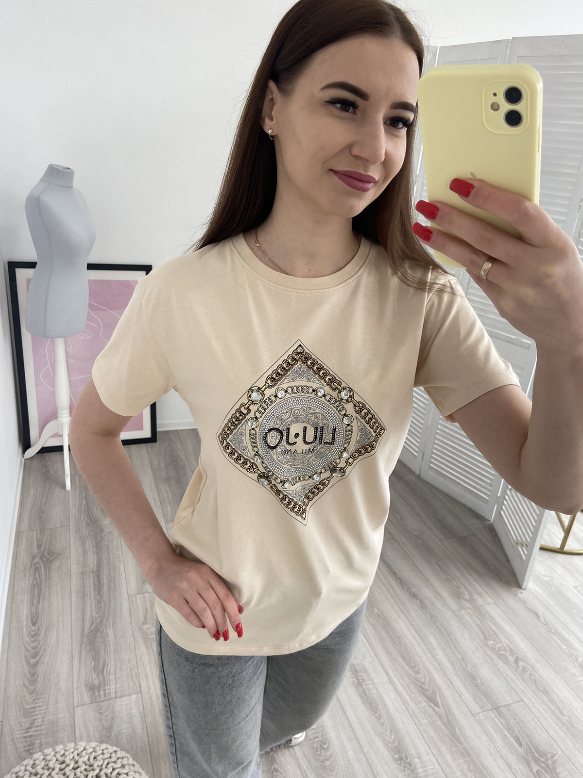 Зображення Футболка жіноча Mint з принтом 5 Футболка жіноча Mint з принтом 5